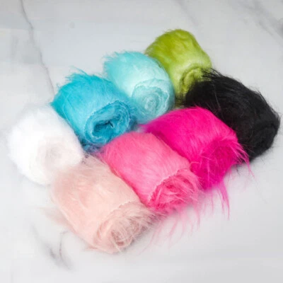 5x180cm Faux Fur Fabric Fluffy Trim For Patchwork Sewing Material DIY Craft