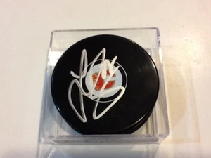 Sven Baertschi Signed Calgary Flames Hockey Puck Autographed d - Picture 1 of 1