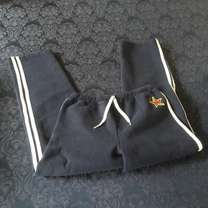 Vintage Hanes Sport Sweatpants Girls 10-12 All Star Drawstring Double Stripe - Picture 1 of 7