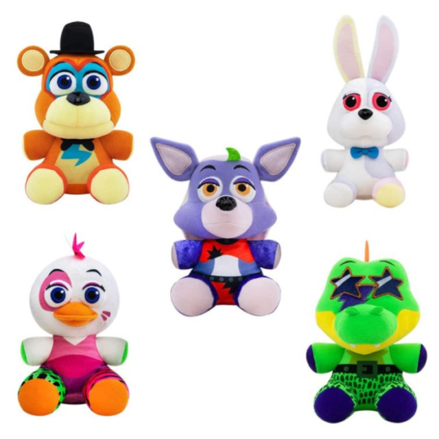 25cm Bonecos De Pelúcia FNAF Foxy/Nightmare/Do Freddy