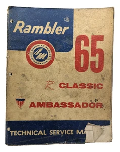 Original 1965 R Classic Rambler American Service Shop Manual 65 AMC - Picture 1 of 7
