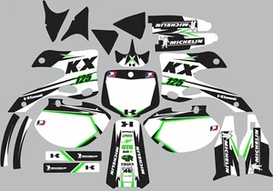 Graphics for 1999-2002 Kawasaki KX KX 125 KX125 Decal fender shrouds White - Picture 1 of 1