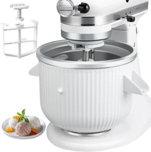 Ice Cream Maker Attachment KitchenAid Stand Mixer 2 Quart Frozen Yogurt Durable - Bild 1 von 7