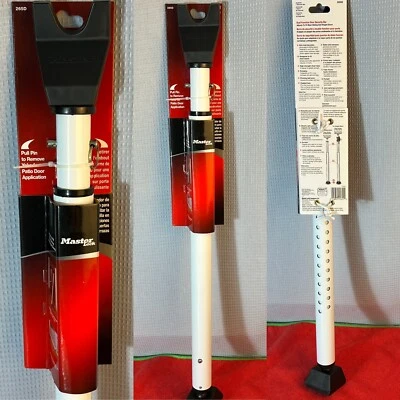 🔥Master Lock Barra de Seguridad Ajustable para Puerta Regular/Patio 27-1/2" - 42" 265D Foto 1 de 4