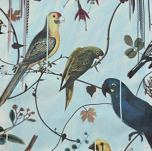 DESIGNERS GUILD Christian Lacroix Birds Sinfonia Cotton Remnant New - Picture 1 of 1