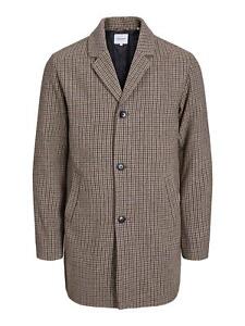Jack & Jones Plus Men's (12245797) JJZAC Wool Coat in Twill Colour 1XL to 6XL