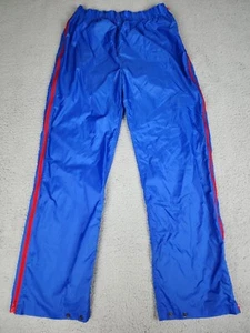 Eastern Mountain Sports Hiking Pants Size L Full Zip Snaps Waterproof Blue Y2K - Picture 1 of 14