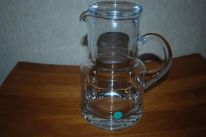 Tiffany & Co. Crystal Bedside Tumble Up Water Pitcher & Glass, 7.25” Tall - Picture 1 of 3