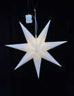 LED Weihnachtsstern mit Timer weiß - 60x21cm - LED Stern Fenster Deko zum hängen