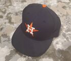 Vintage Houston Astros New Era Size 7 3/8 Fitted Hat Cap 100% Poly Made USA MLB
