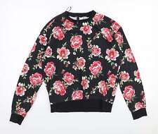 H&M Womens Multicoloured Floral 100% Cotton Pullover Sweatshirt Size S Pullover