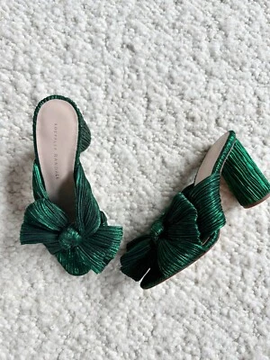 Loeffler Randall Penny Mules Sage 绿色 Organza 尺码 5.5 — 第 1/4 张图片