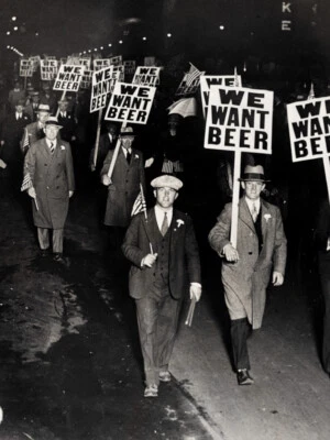 Impresión de póster fotográfico We Want Beer V, protesta por la prohibición decoración artística de la 18ª enmienda Foto 1 de 2