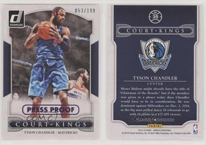 2014-15 Panini Donruss Court Kings Press Proof Purple /199 Tyson Chandler #35