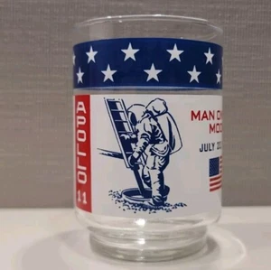 Vintage NASA Glass Apollo 11 Man On The Moon July 20 1969 USA Cup Neil Armstrong - Picture 1 of 6
