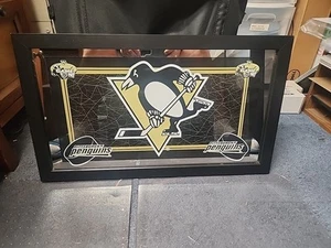 15" X 26" PITTSBURGH PENGUINS The Game On Bar Man Cave Mirror CROSBY LEMIEUX - Bild 1 von 5