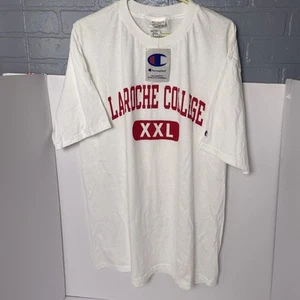 Champion La Roche College XL Adult T-Shirt White New With Tags - Picture 1 of 10