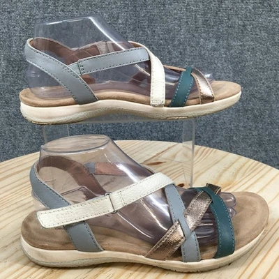 Earth Sandals Womens 9M Sterling Strappy Multicolor Open Toe Comfort Casual Flat - image 1 of 4