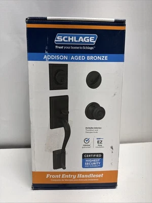 Старый бронзовый одноцилиндровый засов SCHLAGE Addison F60 ADD 716 GEO - Изображение 1 из 3