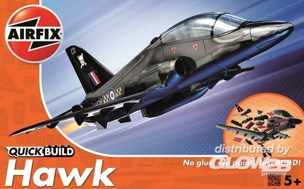 Airfix Quickbuild - Hawk Sistema Nessuno Colori/Colla Modello Kit 1:72 Nuovo - Immagine 1 di 1