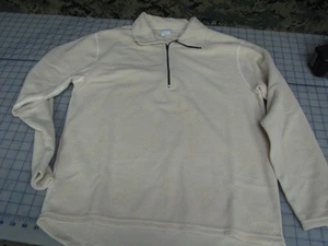 *offwhite  womens turtlefur quarterzip micro fleece MEDIUM snowflake pattern - Picture 1 of 1