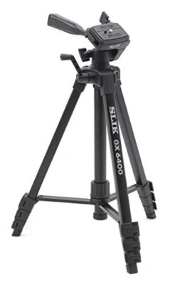 SLIK tripod GX 6400 Black 4 stage lever lock 21mm pipe diameter 3 way 216835 NEW - Image 1 of 4