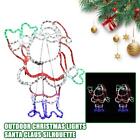 Christmas Outdoor Decoration Lights Santa Led Rope Silhouette New M4D3