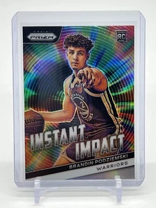 2023-24 Panini Prizm Brandin Podziemski Instant Impact Silver Prizm RC Rookie SP - Picture 1 of 2