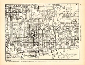 Mapa de calles vintage de Toronto Canadá 1943 de Toronto Canadá City Atlas mapa 2059 - Imagen 1 de 3