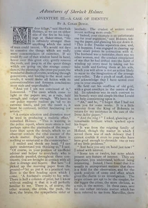 1891 Arthur Conan Doyle Sherlock Holmes Un caso de identidad - Imagen 1 de 4