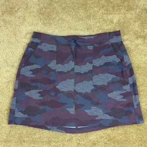 Kuhl Womens Vantage Skort M 6406 Twilight Print Mid Thigh Length pockets liner - Picture 1 of 14