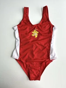 Vintage 80s Funshine Care Bears Swimming Costume One Piece Swimwear Baby Girl - Picture 1 of 3