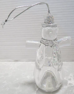 Acrylic Tall Snowman Christmas Ornament #28 - Picture 1 of 7