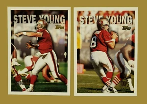 1995 Topps STEVE YOUNG Super Bowls TD Record & League MVP #423 ƨ lot of 2 MT - Picture 1 of 17