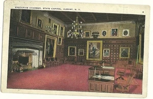 Interior View Executive Chamber State Capitol Albany NY New York Postcard - Picture 1 of 1