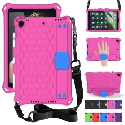 For iPad (A16) 11th 10th 9th 8th 7th 6th 5th Gen Kids W/Pencil Holder Case Cover - Image 1 of 4