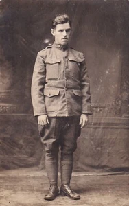 Original WWI RPPC Real Photo Postcard NAMED 56th SEARCHLIGHT ENGINEERS AEF 394A - Picture 1 of 3