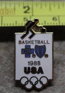 1988 Seoul USA Basketball Summer Olympics Collectible Pin - Picture 1 of 2