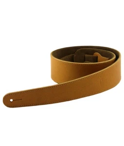 Gitarrengurt, 150cm, außen Leder, beige, braun oder schwarz, innen Wildleder - Bild 1 von 7