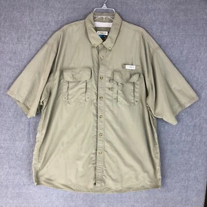Magellan Fishing Shirt 3XL XXXL Button Up Short Sleeve Breathable Beige Men's - Picture 1 of 10