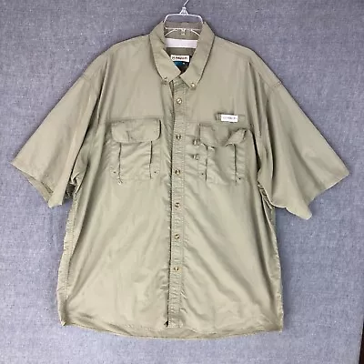Magellan Fishing Shirt 3XL XXXL Button Up Short Sleeve Breathable Beige Men's - Image 1 of 4