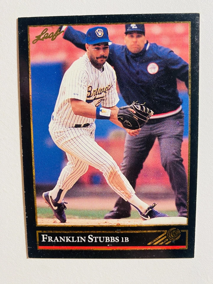 1992 LEAF #328 FRANKLIN STUBS NM-MT MLB BASEBALL CARD - Image 1 of 1