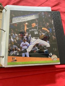 UBALDO JIMENEZ AUTOGRAPHED SIGNED 8X10 PHOTO "NO HITTER" RARE #3 COA - Picture 1 of 1