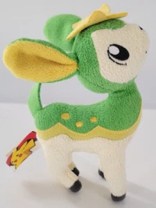 Pokémon Plush Deerling Green 6” Jakks Pacific 2011 Nintendo - Picture 1 of 4