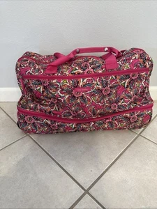 Vera Bradley Sunburst Floral 22" WHEELED Rolling Duffle Carry On Travel Bag - Picture 1 of 16