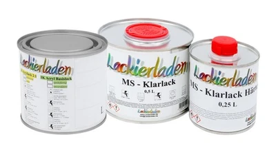 Autolack 1,25 Liter Set MS Peugeot / Citroen KGY / U5 Bleuphilaeeffect Wunschfar - Bild 1 von 4