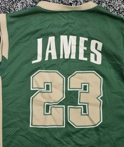 Vintage 2003 Nike TAG LEBRON JAMES St Vincent Mary IRISH High School Jersey XL - Picture 1 of 7