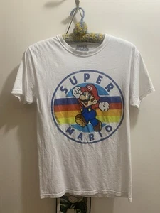Super Mario T-Shirt Child Video Game Nintendo Retro Boys Unisex Sz Small - Picture 1 of 9