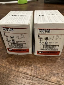 10 Stück Wiremold G3010B Rohling Endverschraubung grau - Bild 1 von 4