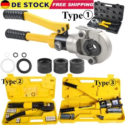 MARKENLOS Hydraulische Presszange Crimpzange Set 4-70 mm² Quetschzange Kabelschuhe Zange